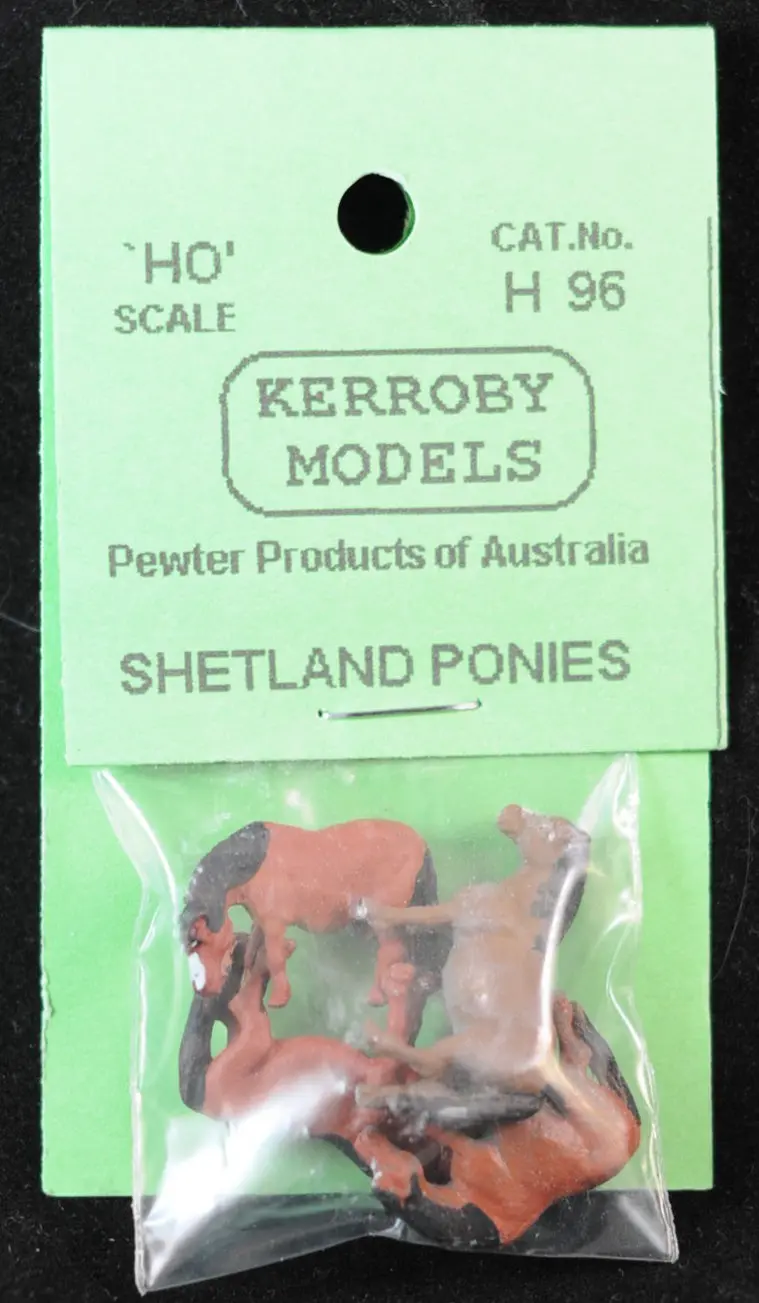 Km-H96 - Shetland Ponies (Ho Scale) 1