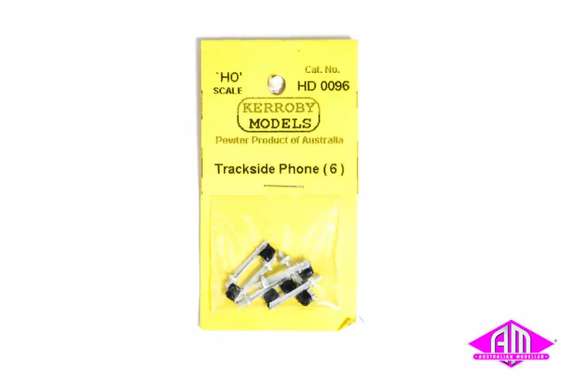 Km-Hd096 Trackside Phones (6 Paint White Post Black Phones) 1