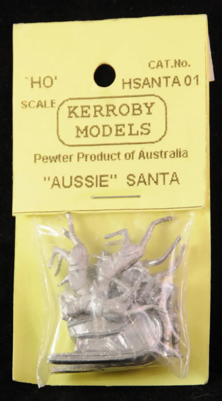 Km-Hsanta1 Aussie Santa, Sleigh, And 6 Boomers 1