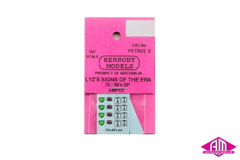 Km-Petrol5 - Lyz's Signs Of The Era - 70/80'S Bp Ampol (Ho Scale) 1