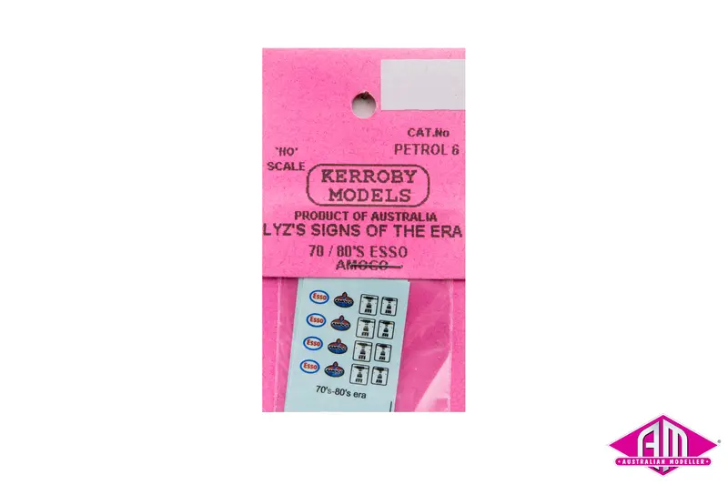 Km-Petrol6 - Lyz's Signs Of The Era - 70/80'S Esso Amoco (Ho Scale) 1