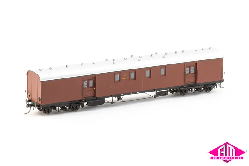 Kp Mail Van Kp 651, Plain Bearing Bogies, Indian Red, Silver Roof (Kp 001) 1