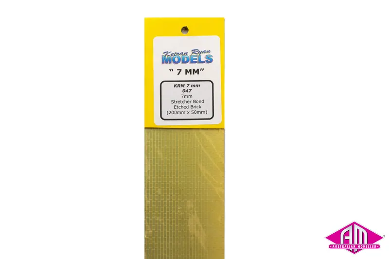 Krm-7047 - 7Mm Stretcher Bond Etched Brick - 200Mm X 50Mm (7Mm Scale) 1