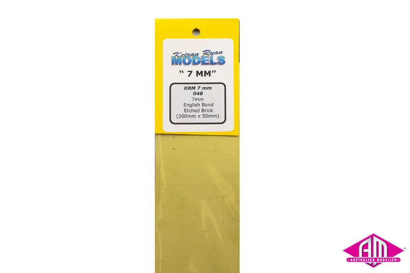Krm-7048 - 7Mm English Bond Etched Brick (7Mm Scale) 1