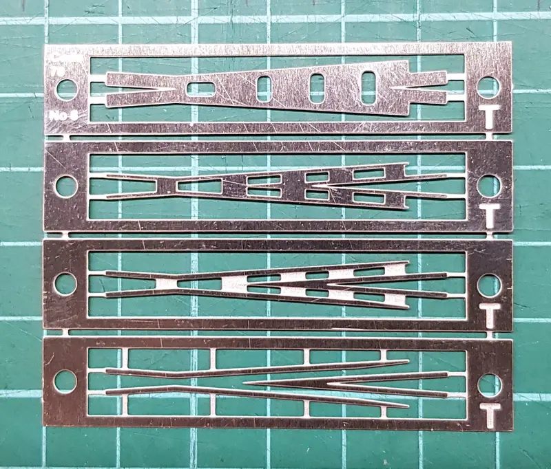 Krm-Ho045 - Code 70 No. 8 Etched Nickel Silver Frog (Ho Scale) 1