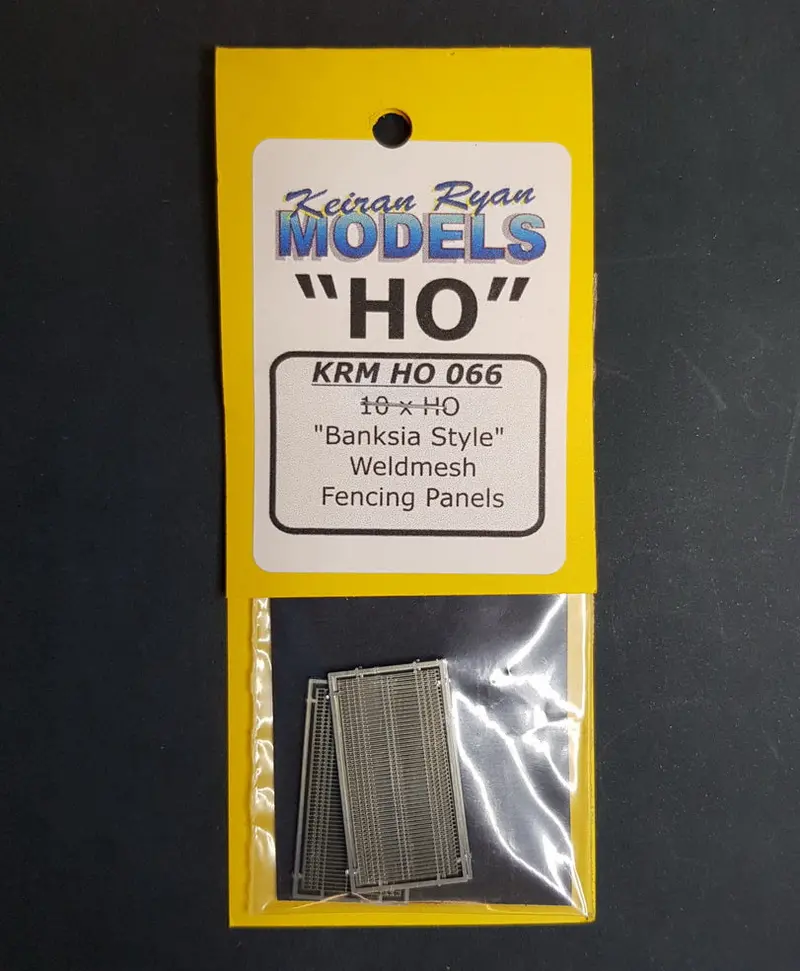 Krm-Ho066 - "Banksia Style" Weldmesh Fencing Panels - 10Pc (Ho Scale) 1