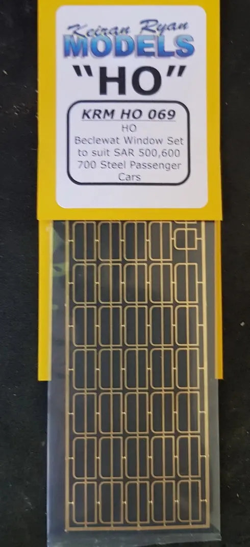 Krm-Ho069 - Beclawat Window Set For Sar 500, 600, 700 Steel Passenger Cars (Ho Scale) 1