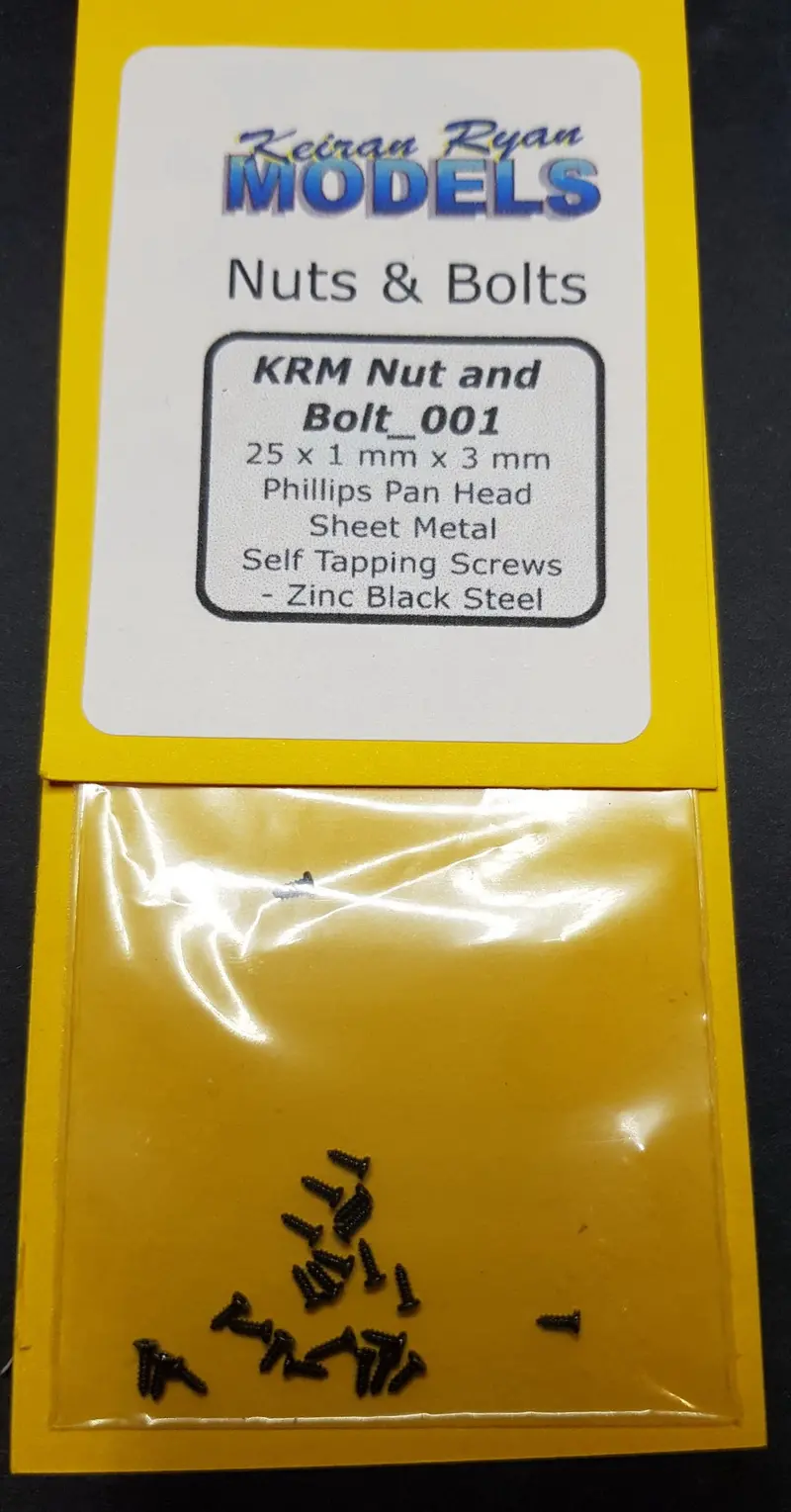 Krm-Nb001 - Phillips Pan Head Sheet Metal Self Tapping Screws - 25Pc (1Mm X 3Mm) 1