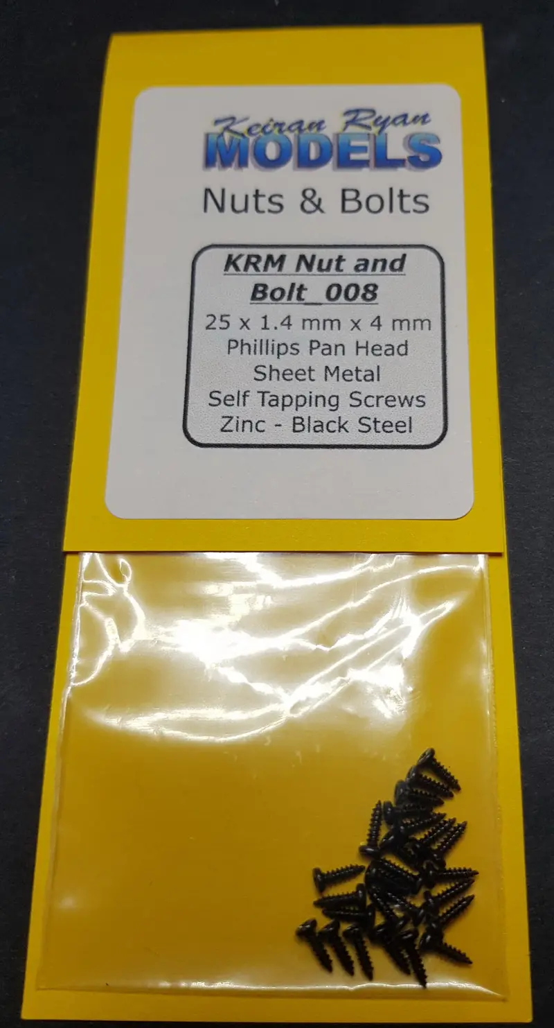Krm-Nb008 - Phillips Pan Head Sheet Metal Self Tapping Screws - 25Pc (1.4Mm X 4Mm) 1