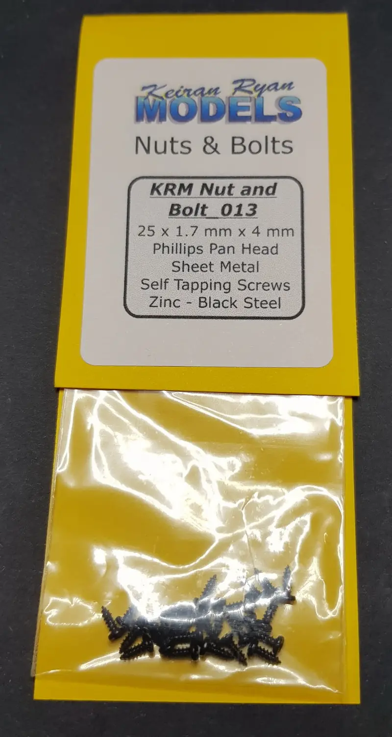 Krm-Nb013 - Phillips Pan Head Sheet Metal Self Tapping Screws - 25Pc (1.7Mm X 4Mm) 1