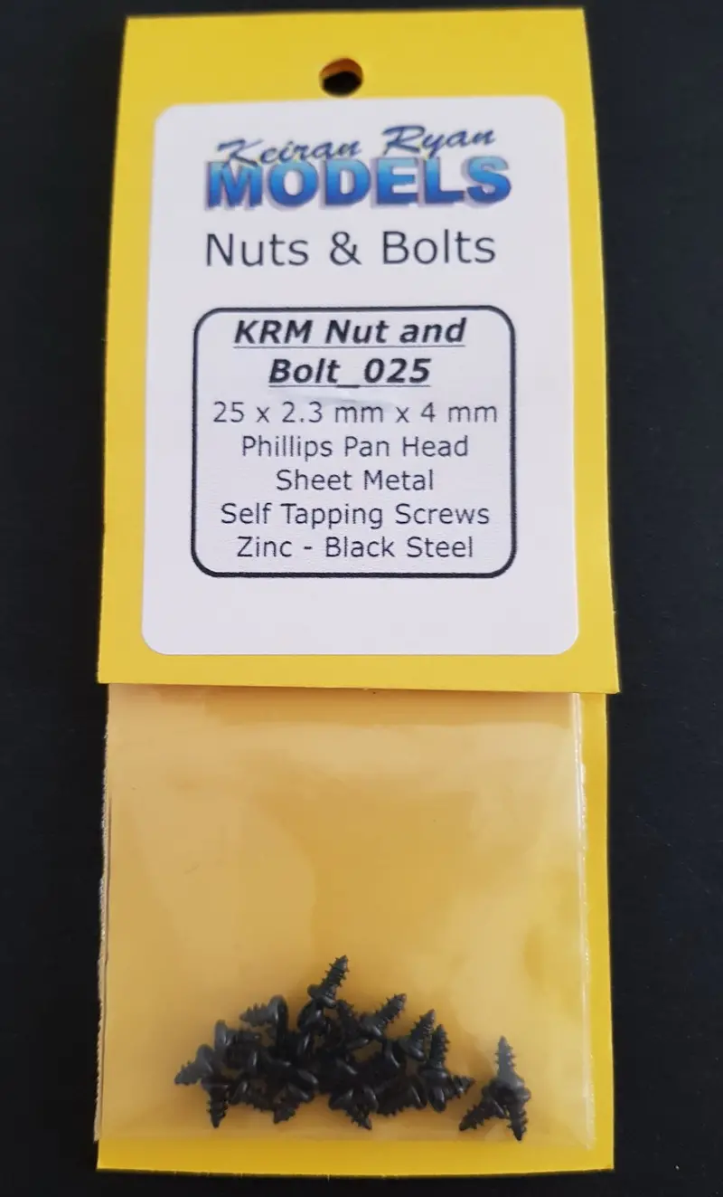 Krm-Nb025 - Phillips Pan Head Sheet Metal Self Tapping Screws - 25Pc (2.3Mm X 4Mm) 1