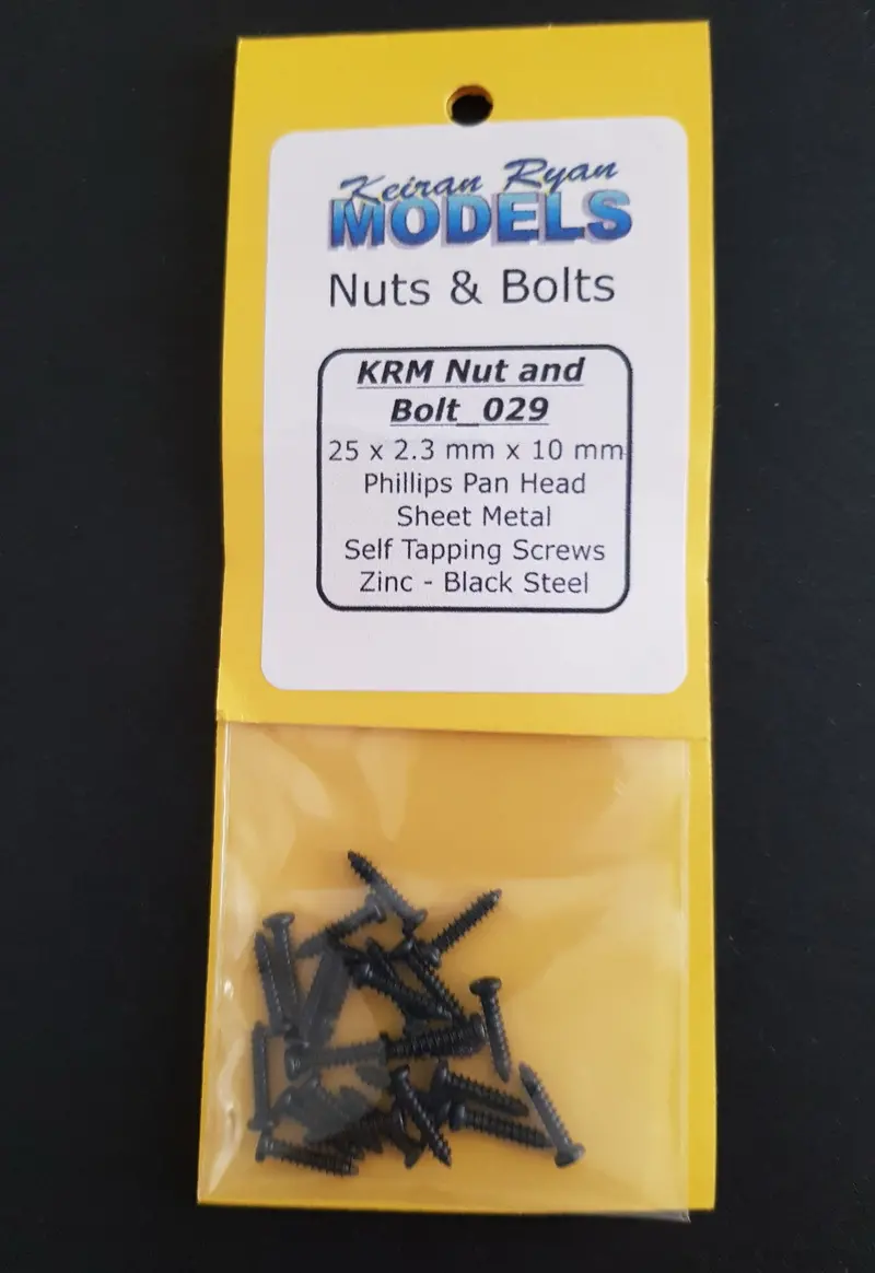 Krm-Nb029 - Phillips Pan Head Sheet Metal Self Tapping Screws - 25Pc (2.3Mm X 10Mm) 1