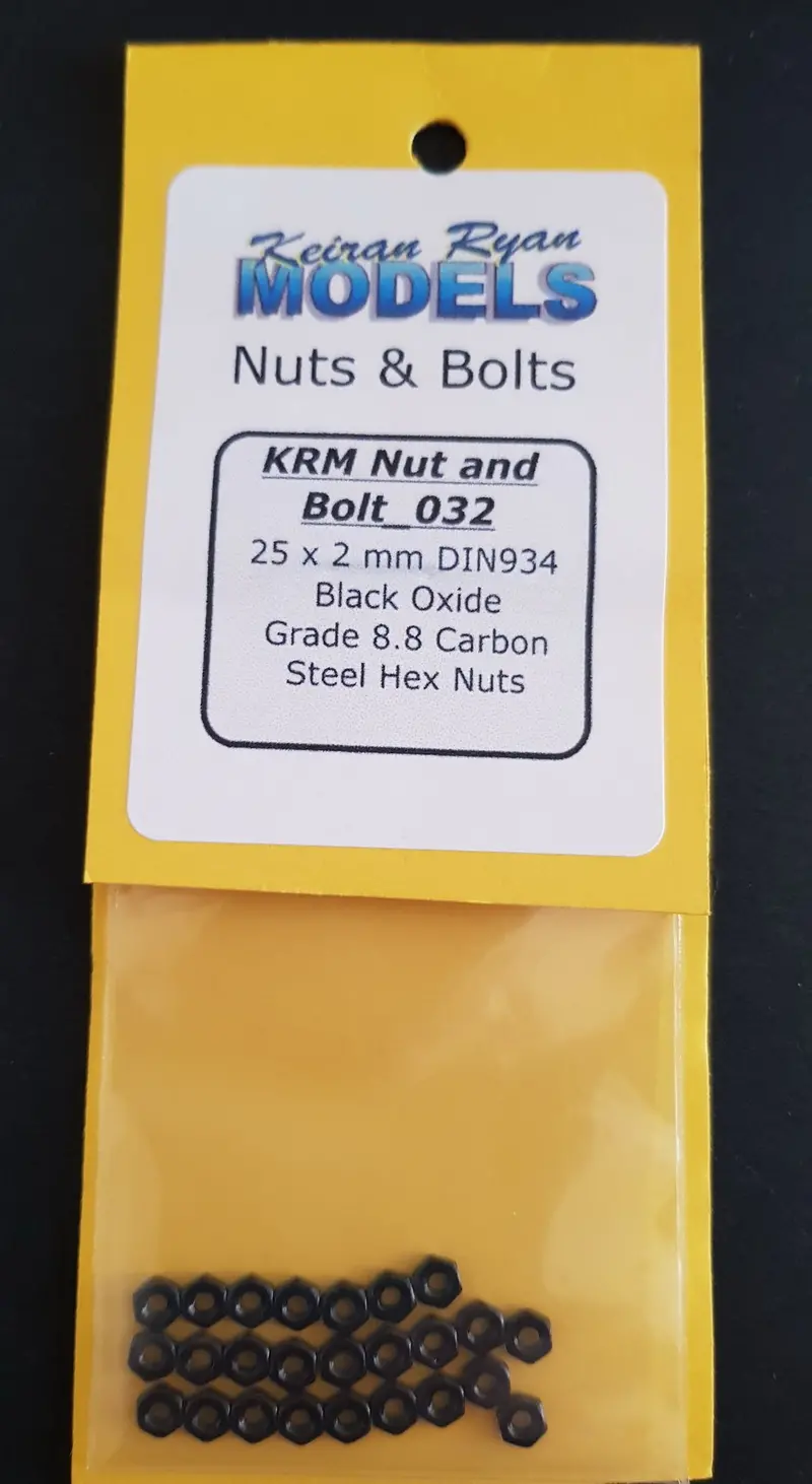 Krm-Nb032 - Hex Nuts - Grade 8.8 Carbon Steel - 25 X 2Mm - Din934 1