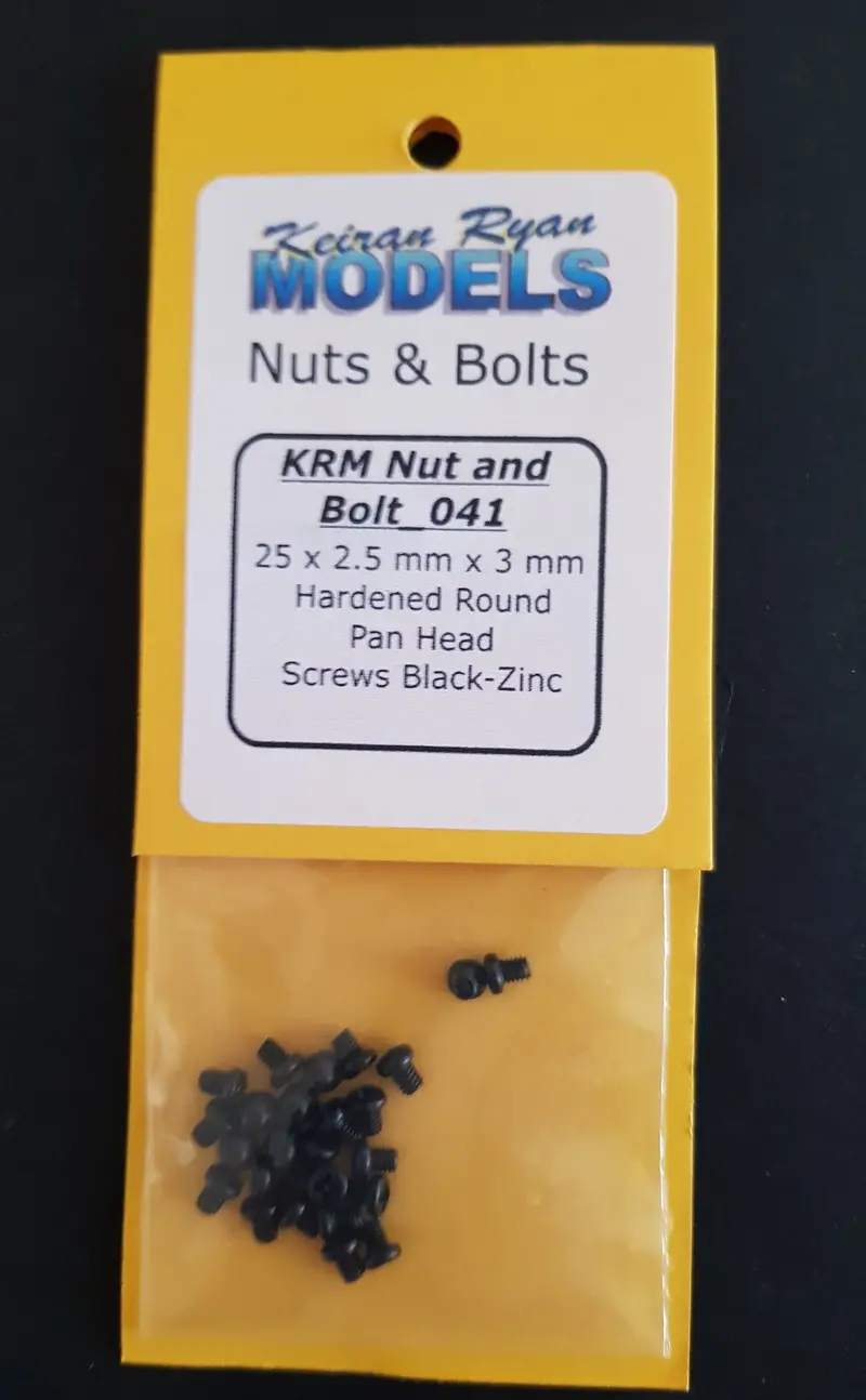 Krm-Nb041 - Hardened Round Pan Head Screws, 25 X 2.5Mm X 3Mm 1