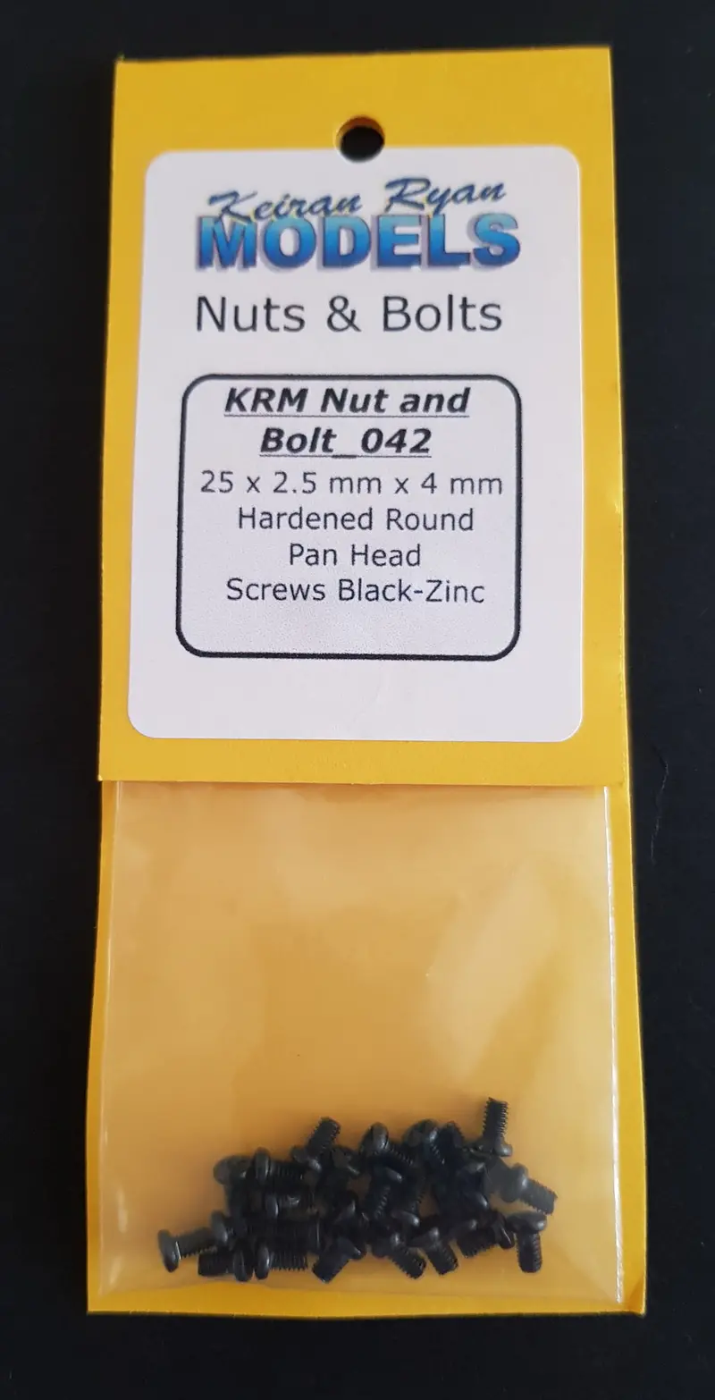 Krm-Nb042 - Hardened Round Pan Head Screws - 25 X 2.5Mm X 4Mm 1