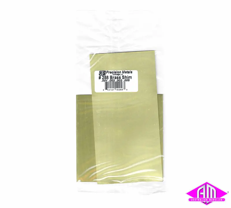 K&S - #258 - Brass Shim - 0.001, 0.002, 0.003, 0.005 (4Pc) 1