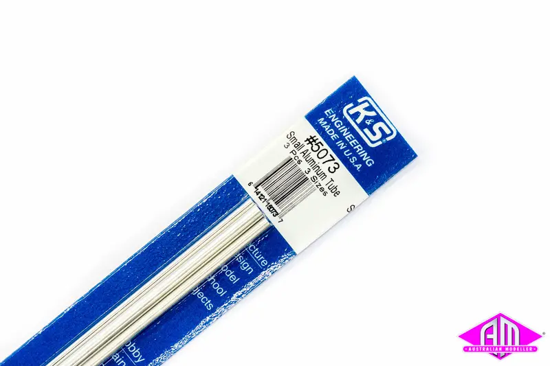 K&S - #5073 - Aluminium Tube - Round - Small (3Pc) 1