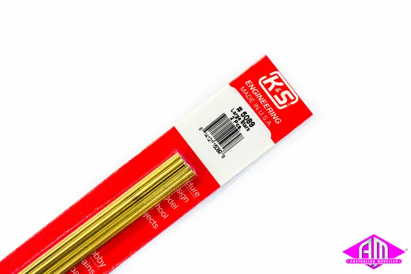 K&S - #5089 - Brass Star Shaped Tube - Large (2Pc) 1