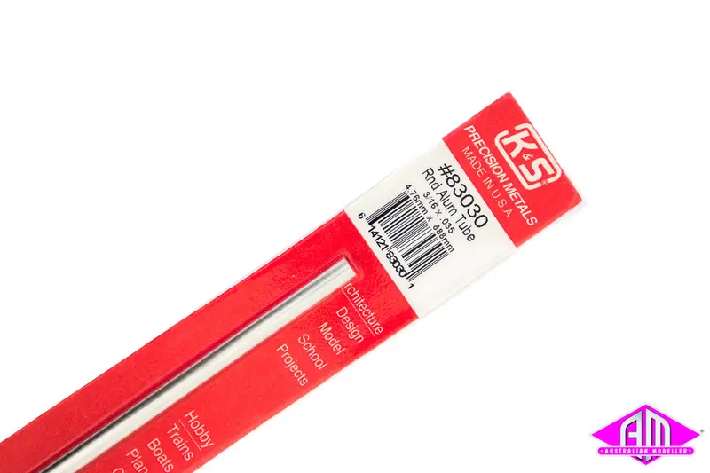 K&S - #83030 - Aluminium Tube - Round - 3/16" X .035 (1Pc) 1