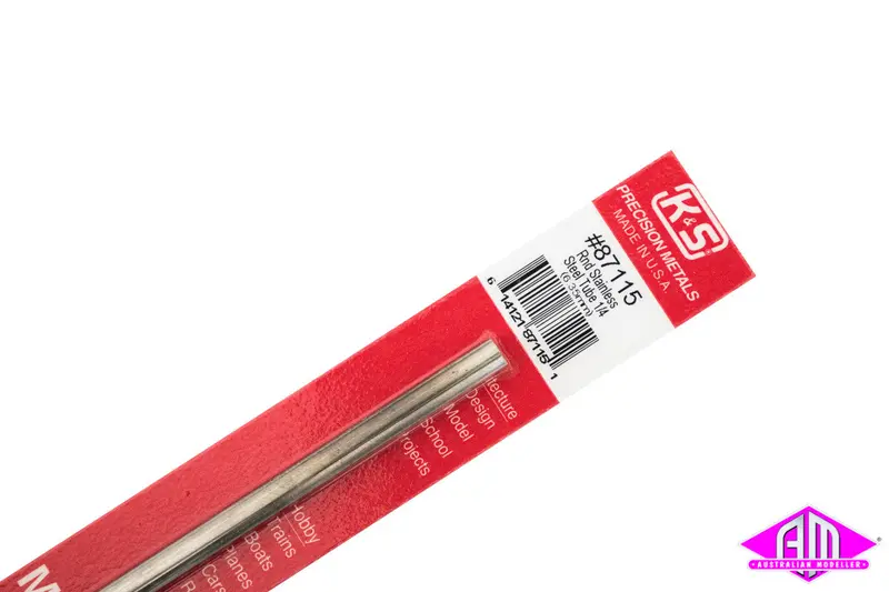 K&S - #87115 - Stainless Steel Tube - 1/4" 6.35Mm (1Pc) 1