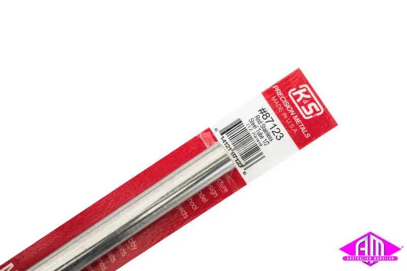 K&S - #87123 - Stainless Steel Tube - Round - 1/2" 12.7Mm (1Pc) 1