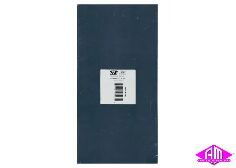 K&S - #87181 - Stainless Steel Sheet - 0.012" (.305Mm) 12Cm X 30Cm (1Pc) 1