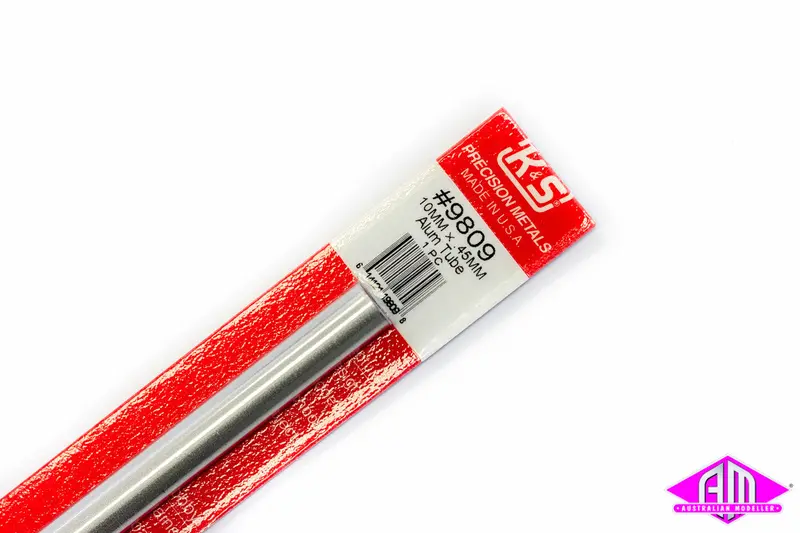 K&S - #9809 - Aluminium Tube - Round - 10Mm X 0.45Mm (1Pc) 1