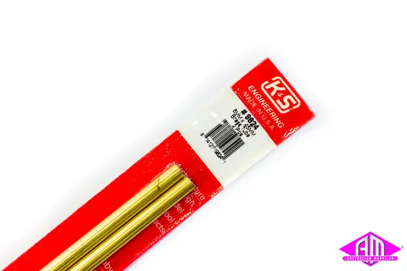 K&S - #9824 - Brass Tube - Round - 6Mm X 0.45Mm (2Pc) 1