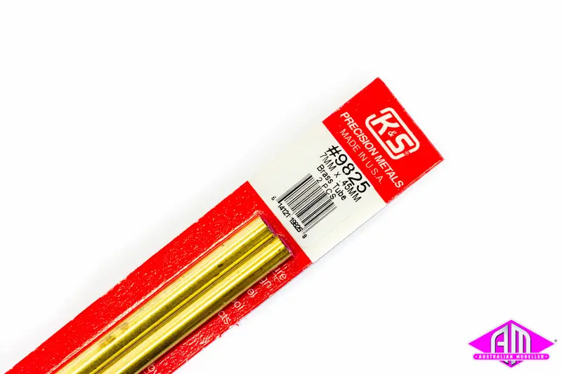 K&S - #9825 - Brass Tube - Round - 7Mm X 0.45Mm (2Pc) 1