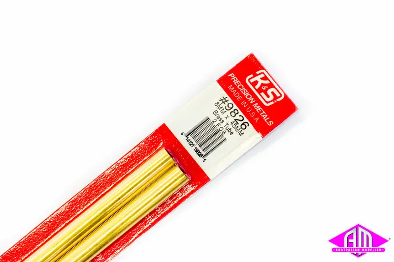 K&S - #9826 - Brass Tube - Round - 8Mm X 0.45Mm (2Pc) 1