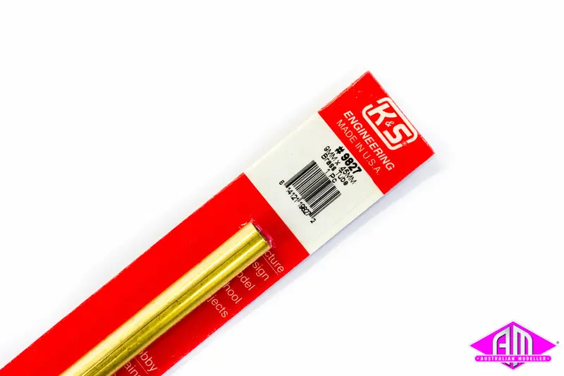 K&S - #9827 - Brass Tube - Round - 9Mm X 0.45Mm (1Pc) 1