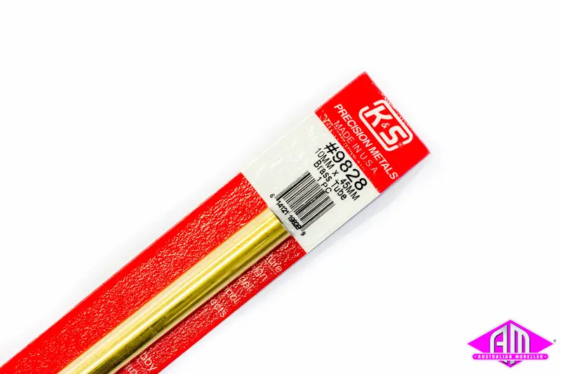K&S - #9828 - Brass Tube - Round - 10Mm X 0.45Mm (1Pc) 1