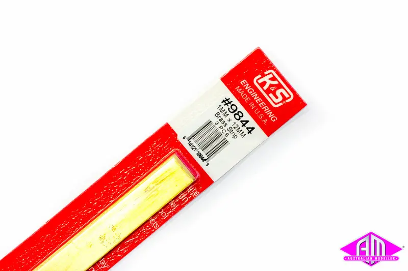 K&S - #9844 - Brass Strip - 1.0Mm X 12Mm (3Pc) 1