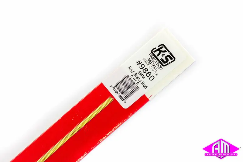 K&S - #9860 - Brass Rod - Round - 0.5Mm (5Pc) 1