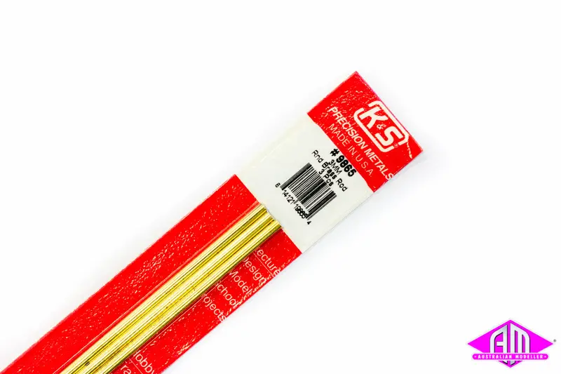 K&S - #9865 - Brass Rod - Round - 3Mm (3Pc) 1