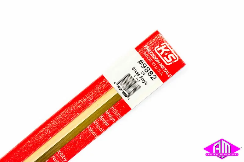 K&S - #9882 - Brass Angle - 1/4 (1Pc) 1