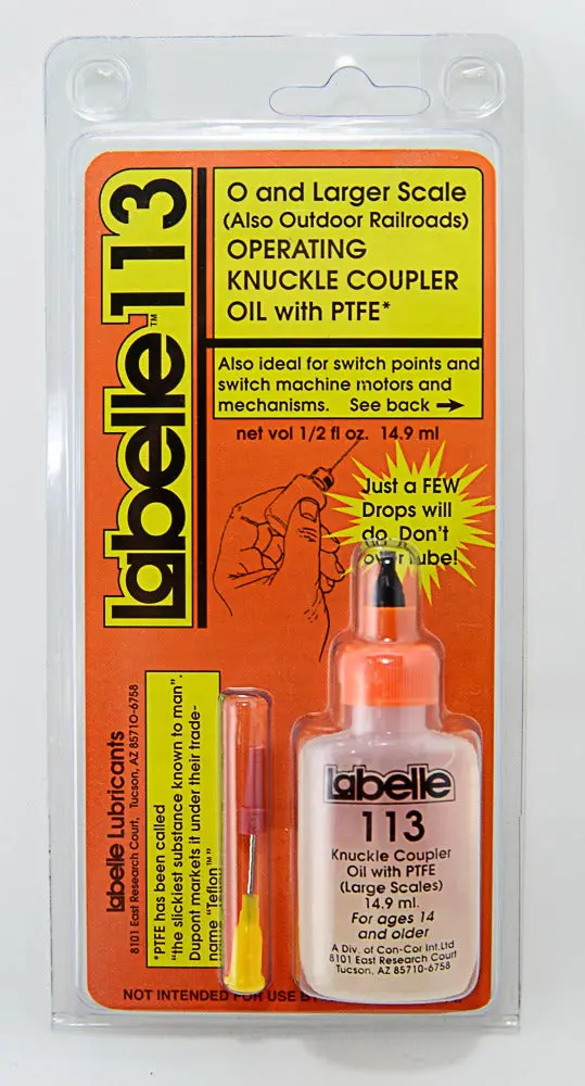 Labelle - 430-113 -  Knuckle Coupler Oil With Ptfe (O Scale) 1