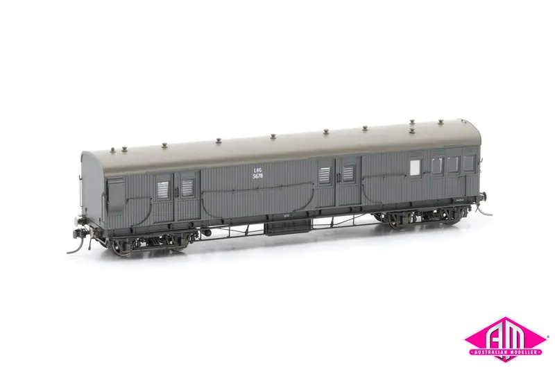 Lhg Brake Van Lhg 5678 No End Windows, Weathered Grey, Weathered Roof (Lhg006) 1