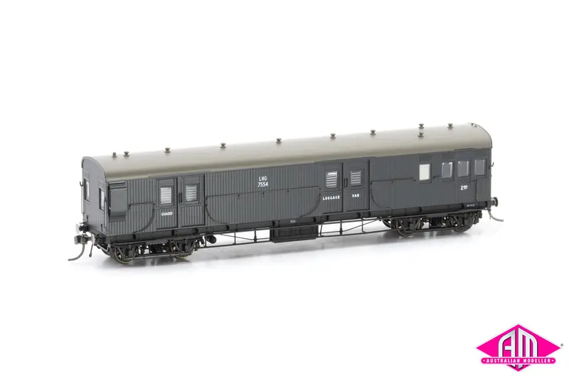 Lhg Brake Van Lhg 7554 Early With End Windows, Wagon Grey, Weathered Roof (Lhg001) 1