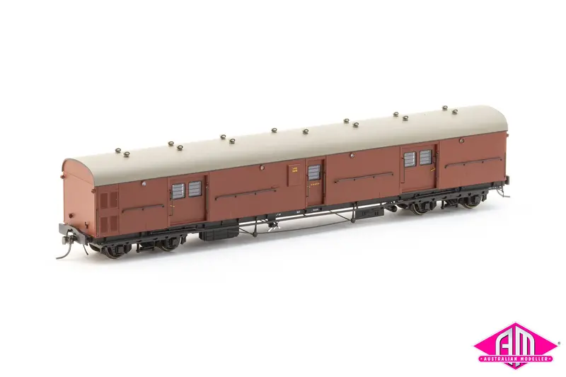Lho Brake Van Lho 1613 Single Guard Door, Plain Bearing Bogies, Indian Red (Lho 1) 1
