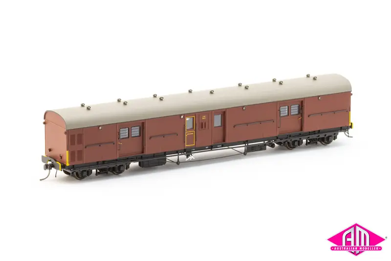Lho Brake Van Lho 1615 Double Guard Door, Plain Bearing Bogies, Indian Red (Lho 3) 1