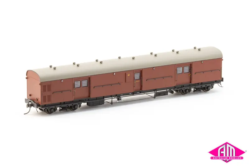 Lho Brake Van Lho 1617 Single Guard Door, Plain Bearing Bogies, Indian Red (Lho 2) 1