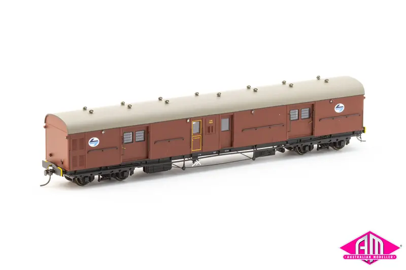 Lho Brake Van Lho 1619 Double Guard Door, Plain Bearing Bogies, Indian Red L7 (Lho 4) 1