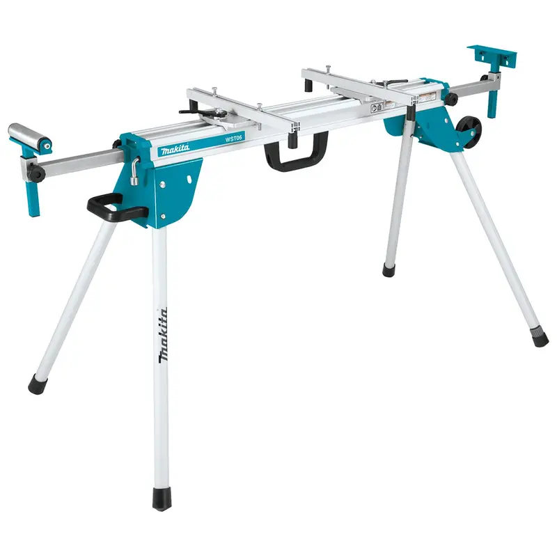 Makita Wst06 100-1/2-Inch Adjustable Feed Roller Compact Folding Miter Saw Stand 1