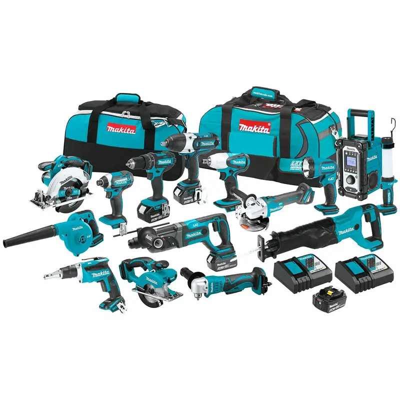 Makita Xt1501 18-Volt 3.0Ah 15-Piece Lithium-Ion Power Tool Cordless Combo Kit 1