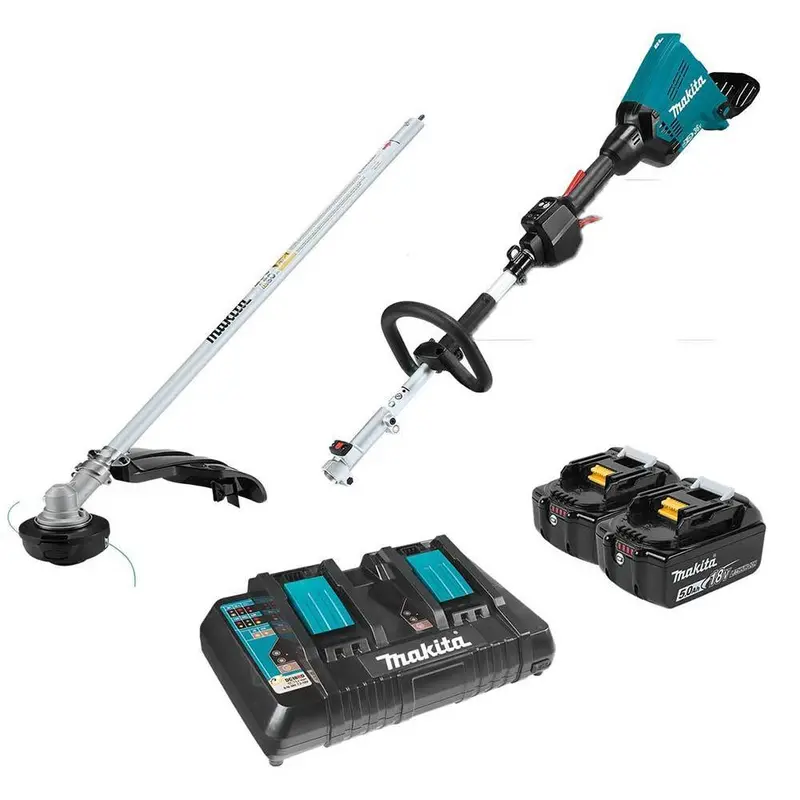 Makita Xux01m5pt 36-Volt 5.0Ah Cordless Couple Shaft Power Head Attachment Kit 1