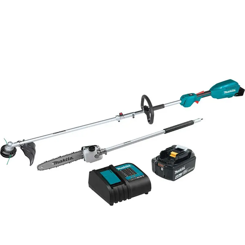 Makita Xux02sm1x4 18V Lxt Li-Ion Couple Shaft Head Kit W/ 13" - 10" Attachments 1