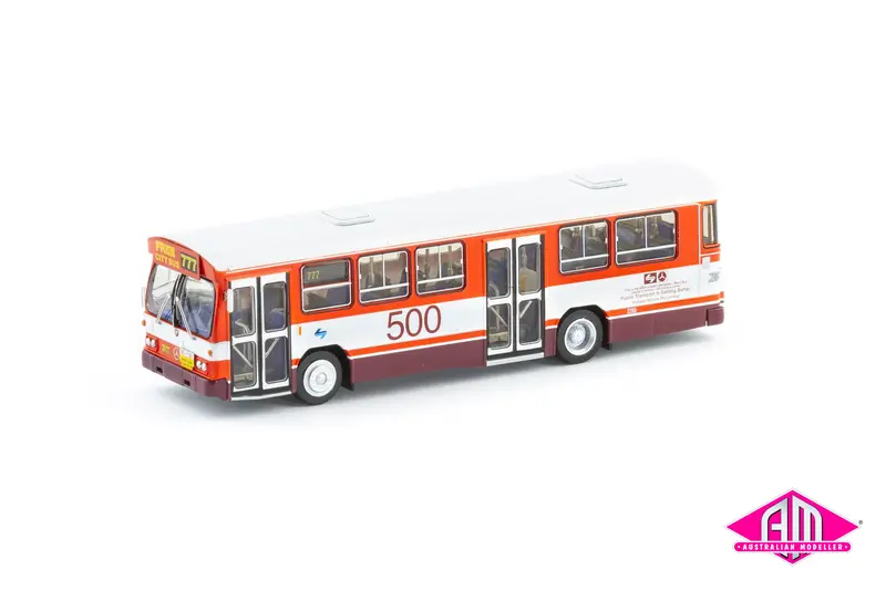 Mercedes-Benz O305 Mkii Bus, Public Transport Commission - 500Th Mercedes-Benz Bus, Red/White With Blue L7 (Amb-2) Ho Scale 1