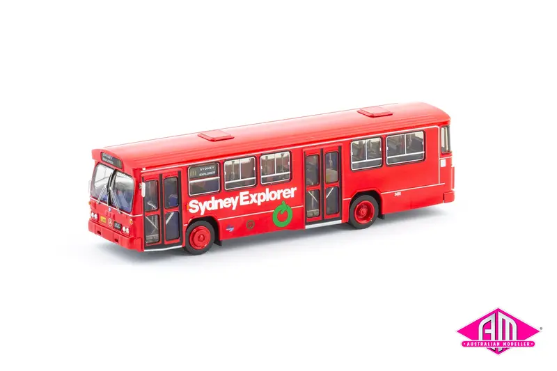 Mercedes-Benz O305 Mkii Bus, Public Transport Commission - Sydney Explorer, Red With Blue L7 (Amb-3) Ho Scale 1