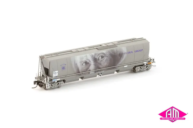 Mgfh Flour Hopper, Manildra Group Wagon Grime "Norma Lynette Woodhart" - Single Car Nnfh-11 (N Scale) 1